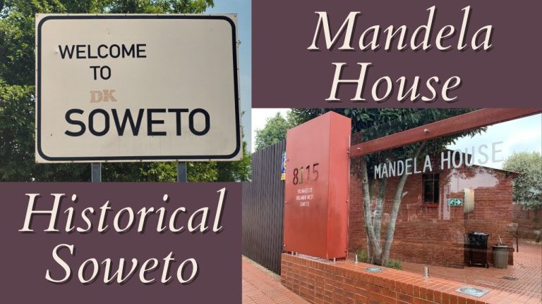 Welcome to Soweto sign and Mandela House