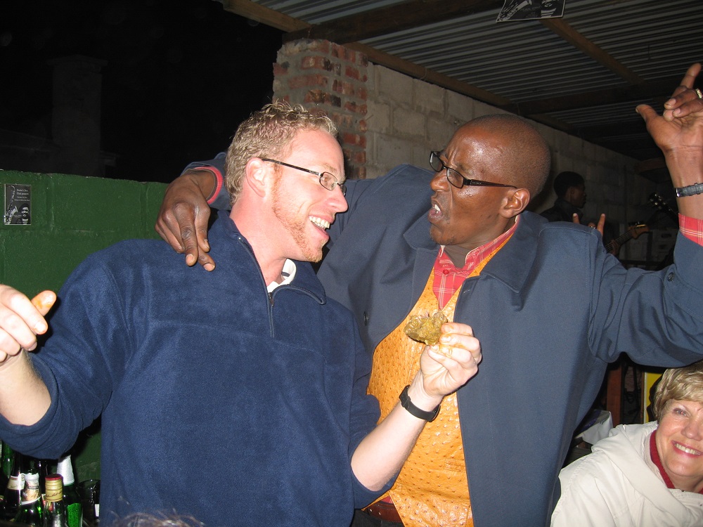 Guests socialising at Soweto Boutique Hotel